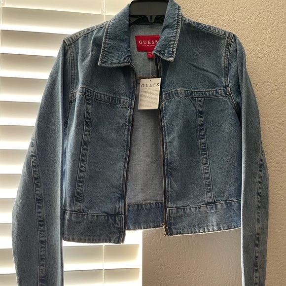 Guess Jackets & Blazers - Medium Guess Jean zipper jacket